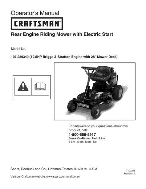 craftsman riding mower troubleshooting manual|More.